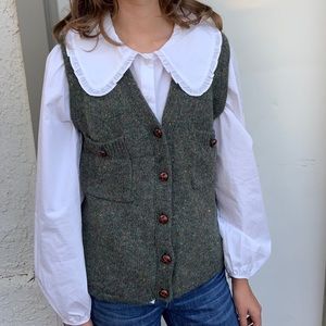Vintage Button down Sweater vest cardigan